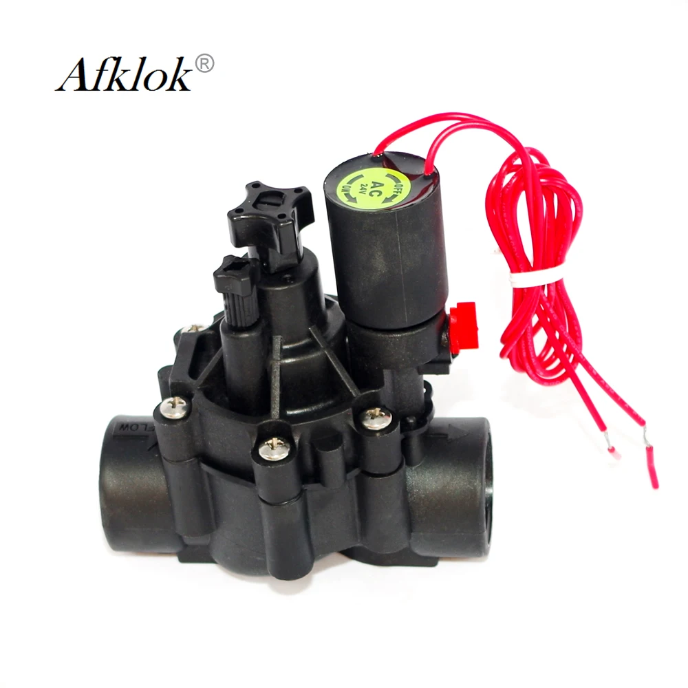 

Irrigation 3/4" 1" Water Solenoid Valve 220v 24v 12v 110v Latching coil with Adjust flow Function