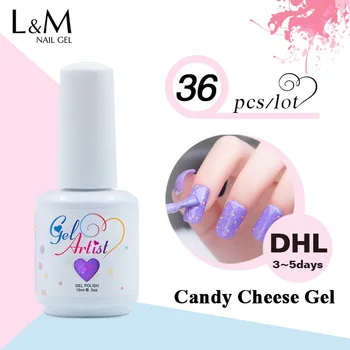 

36 Pcs Gelartist Brand Uv Nail Gel Polish Candy Cheese Gel 30days Long Lasting Free Shipping