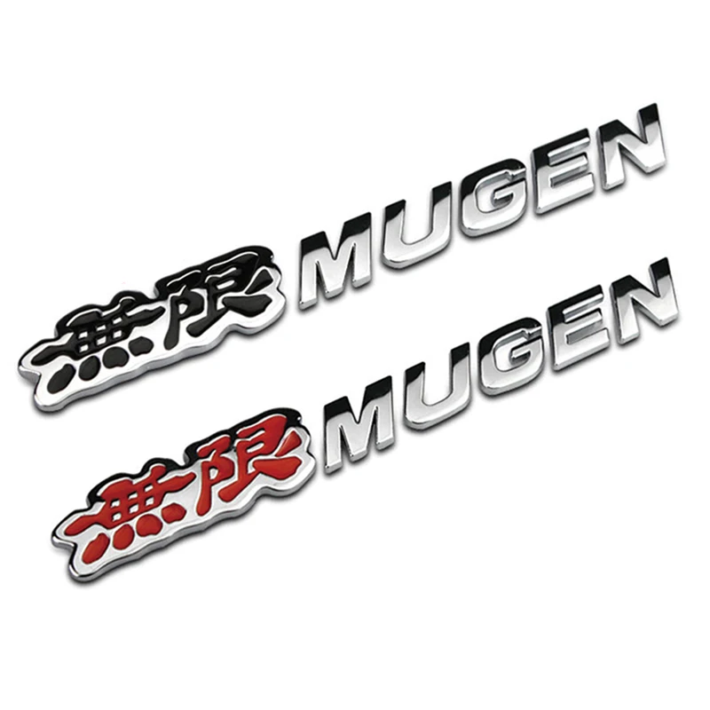 

3D Metal Mugen Logo Car Sticker Emblem Badge For Honda Accord Civic CRV Fit Vezel Odyssey City Jazz Jade Insight Elysion Spirior