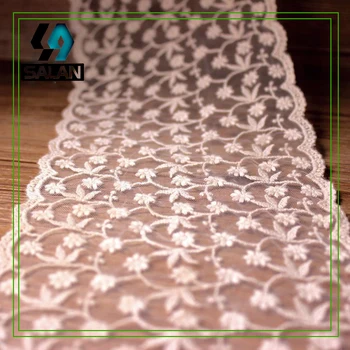 

13.2cm wide edge flowers fashion embroidery lace DIY jewelry doll children's clothing curtains home accessories accessories