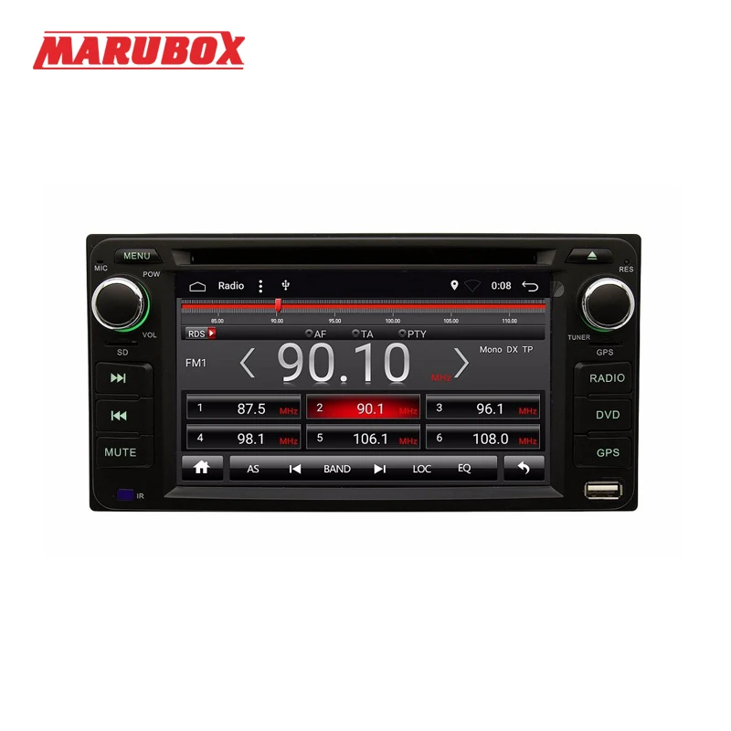 Discount MARUBOX 6A100DT8, Android 8.1, 2G RAM 32G ROM, Car DVD Player for Toyota Hilux Fortuner Innova old camry/corollaold vios/RAV4 1