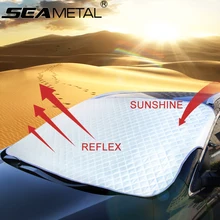 Ventana de coche Parasol Protección Cubre de Nieve Del Parabrisas Parasol Parabrisas Protector Solar Plegable SUV Sedan Frontal en Auto Reflexivo