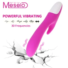Meselo 30 Speeds Clitoral Dildo Vibrator Sex Toys For Woman Lesbian Masturbator Anal Vagina G spot