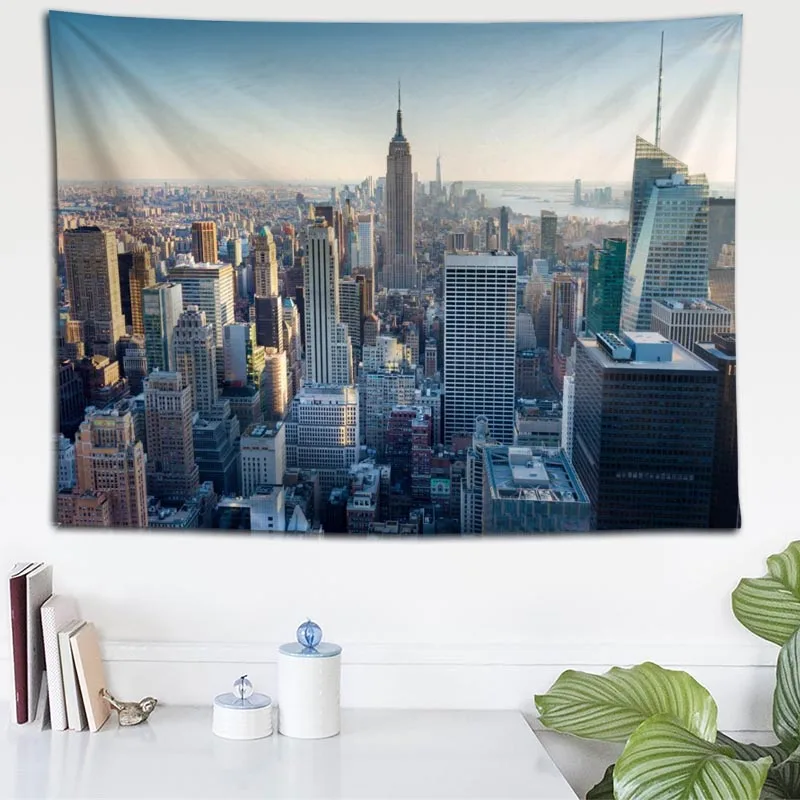 Пользовательские Нью-Йорк настенный гобелен, гобелен, свадебный подарок, постельное покрывало, пляжное полотенце Йога-Пикник коврик 140X200 см - Цвет: Tapestry 3