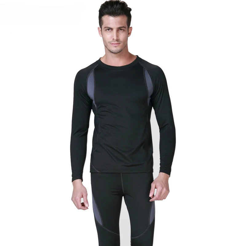 SAGUARO 2018 Winter Thermal Underwear for Men Hot Dry Technology Stretch Men's Thermo Underwear Sets Male Warm Long Johns