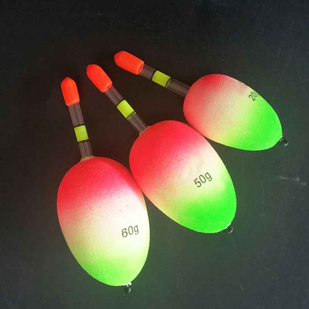 

5 Pcs Tackle Accessories Fish Bait Sea Bobber EVA Belly Striking Practical Tail Rock Outdoor Luminous Light Fishing Float