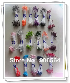 

17 colors 0.1mm head socking flower glass flower stamen pistil cake decoration ,DIY flower,1350pcs/lot free shipping