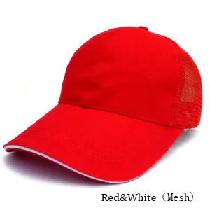 red with mesh Длинный хранитель торговля Кепка с прямым козырьком однотонная бейсболка головные уборы для мужчин и женщин печать логотип на заказ Хип Хоп Взрослые повседневные подарочные шапки 20 шт./партия - Цвет: red with mesh