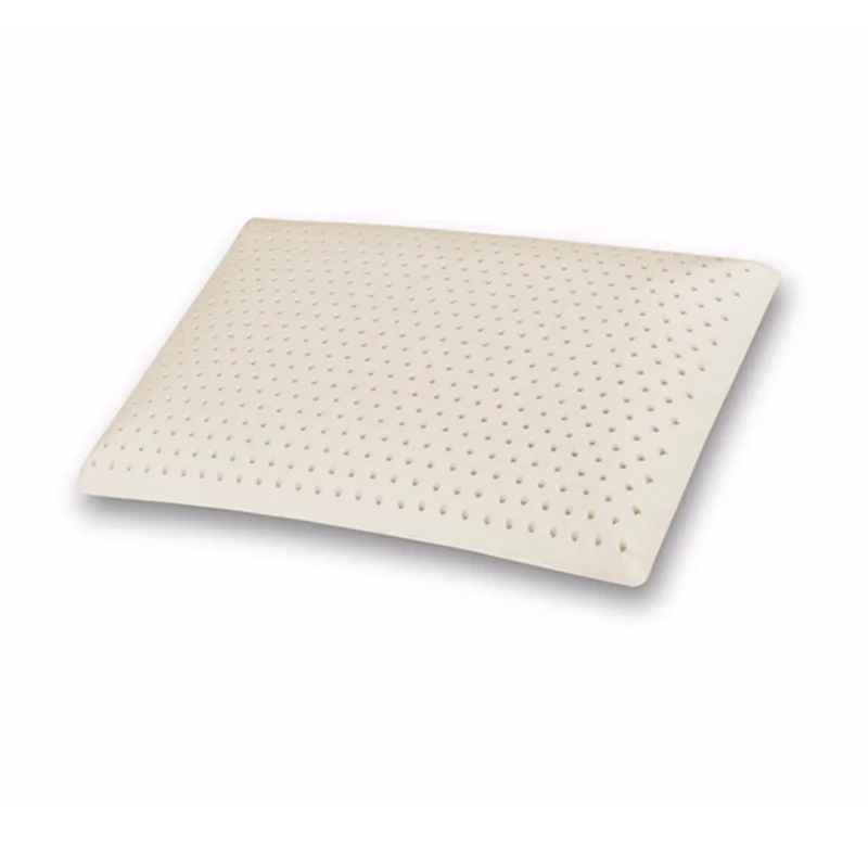 

60x40x14 CM Standard Size Ventilated 100% Natural latex Pillow With Cotton Inner Cover And Natural Bamboo Cover Medium Soft