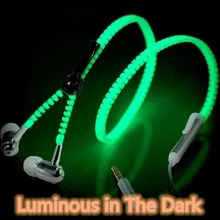 Новые наушники-вкладыши светящиеся наушники светится в темноте светящаяся гарнитура Металлические Наушники-капли с микрофоном Проводная гарнитура для iPhone OPPO