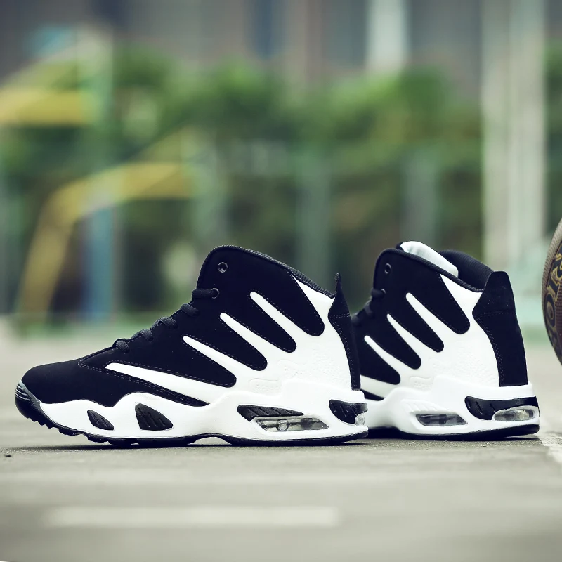 الرجال الصيف حذاء كرة السلة في الهواء الطلق الرياضة وسادة هوائية رياضية الكتابة على الجدران عالية أعلى سلة أوم فام زوجين أحذية حجم 35-47 الرجال الصيف حذاء كرة السلة في الهواء الطلق الرياضة وسادة هوائية رياضية الكتابة على الجدران عالية أعلى سلة أوم فام زوجين أحذية حجم 35-47