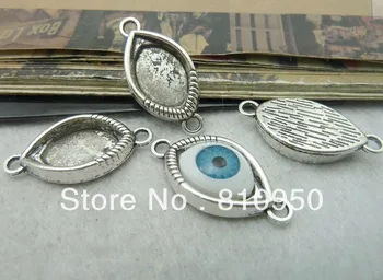 

Antique Silver pendant cabochon,alloy base cameo settings Inner:10*15mm (without resin beads)