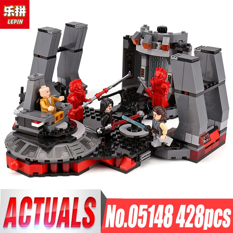 

Lepin 05148 Star Series Snoke's Throne Room Compatible Legoinglys 75216 Wars Blocks Bricks Building Educational Toys Model Gifts