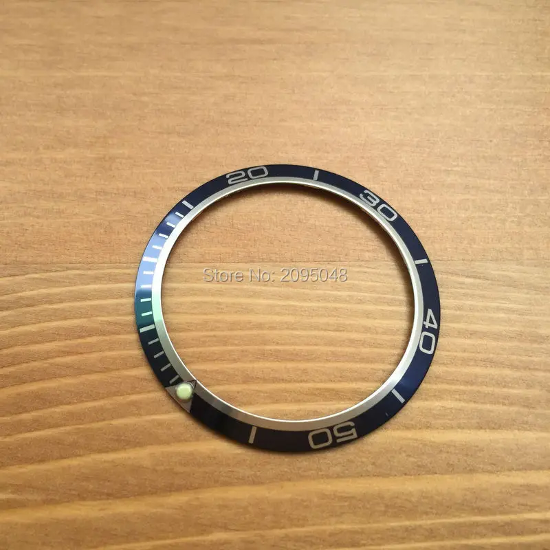 Luminous aluminum 41mm omega seamaster  watch bezel loop insert fit for automatic Chronograph orangebalck blue watchparts (3)