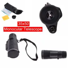 Портативный ручной 35x50 Мини Монокуляр телескоп BAK4 Prism HD Видение Открытый Отдых на природе Охота путешествия телескопа