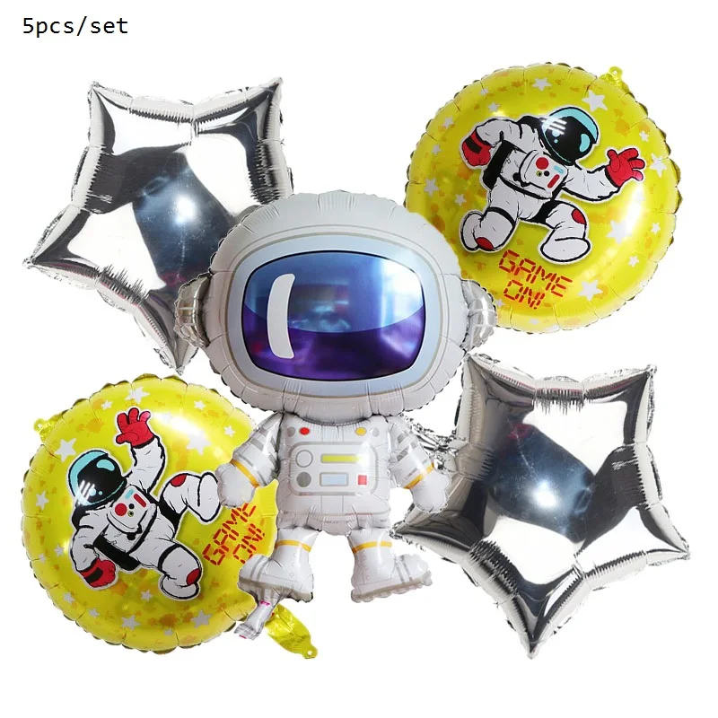 Космическая тематическая вечеринка на день рождения космонавты и ракеты корабль фольгированные шары галактика солнечная система Дети День рождения украшение игрушка мяч - Цвет: T02