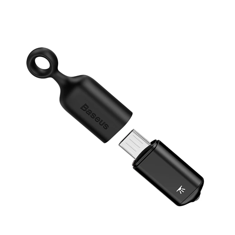 Baseus умный пульт дистанционного управления для Micro USB универсальный беспроводной ИК пульт дистанционного управления Лер для LG samsung tv BOX Air mouse Aircondition - Цвет: Black