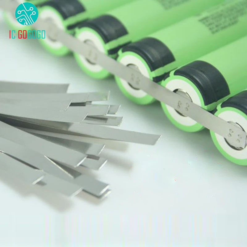 

10pcs 19cm DIY Battery Nickel Sheet Nickel Plated Steel Battery Spot Welder Nickel Plate Strip 18650 Cells Connector Welding
