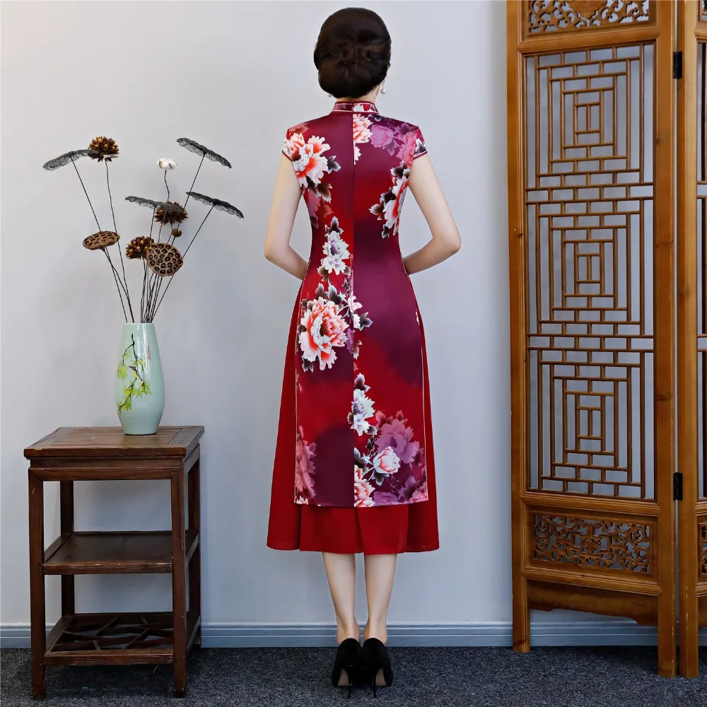 Шанхай история Новое поступление Вьетнам Aodai платье Чонсам для Для женщин традиционные Костюмы аозай платья