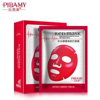 

BIBAMEI Brand Replenishment Relieve Clear skin Red mask Moisture go anti redness