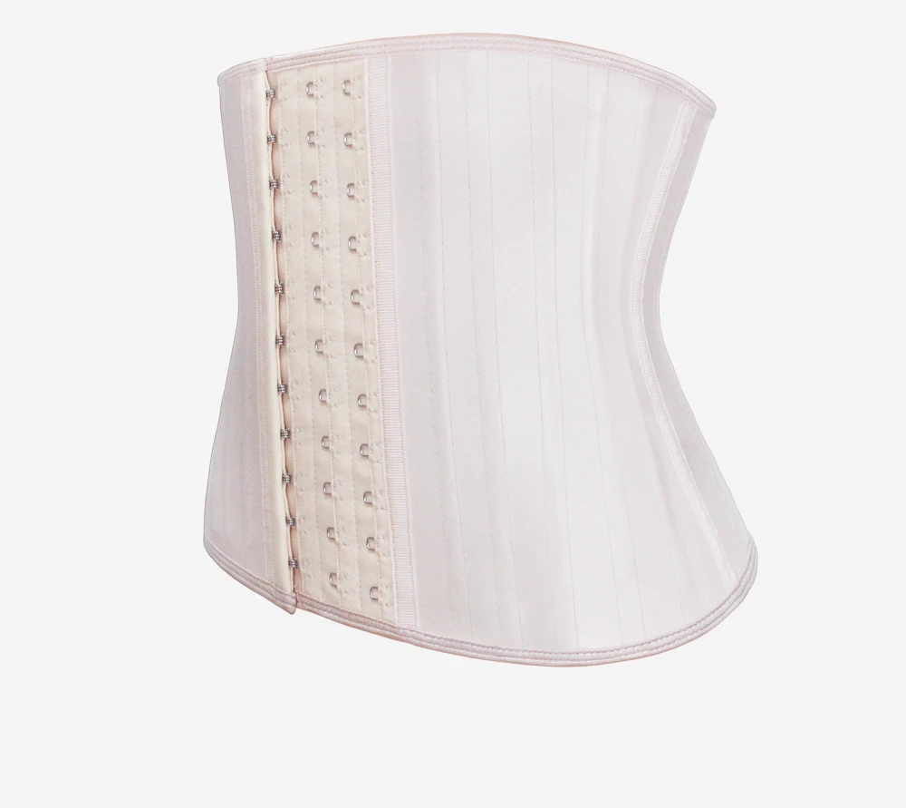 NB1504 1 Atbuty Latex Corset Waist Trainer 25 Steel Boned Short Torso Body Shaper Slimming Shapewear (16)