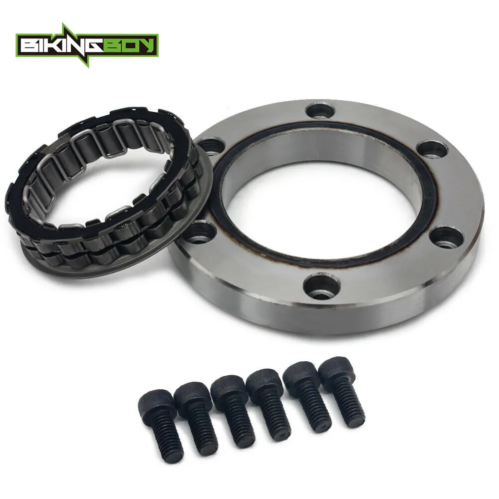 

BIKINGBOY For Yamaha YFM660R 01 02 03 Raptor 660R 2001 2002 2003 Starter Clutch One Way Bearing With 6 pcs Screws ATV Quad Bike