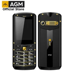 (Мульти Языки) AGM M2 2,4 дюймпрочный телефон двойная SIM задняя 0.3MP Открытый Телефон IP68 водонепроницаемый противоударный фонарь-прожектор 1970mAh