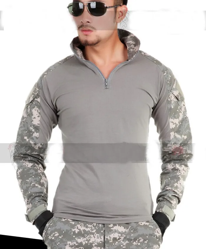 Tactical Hunting BDU Assault Combat Airsoft Paintball Long Sleeve T