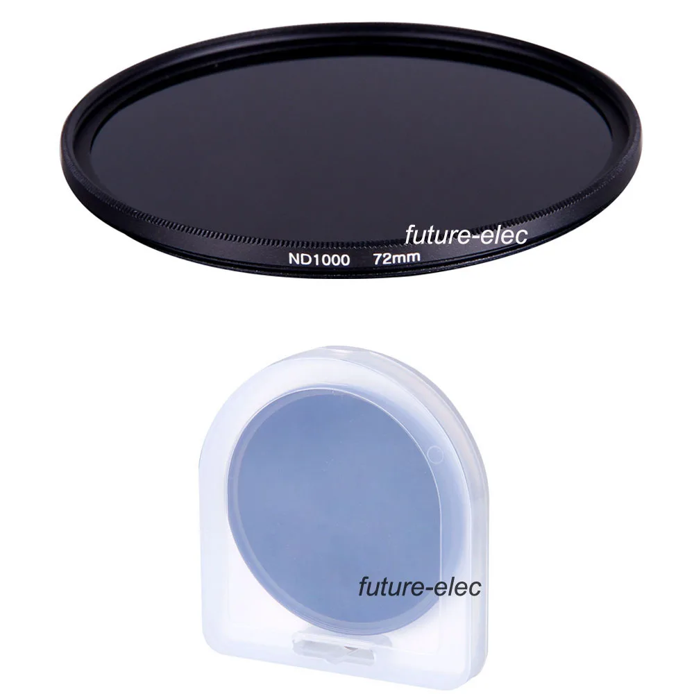 72 72mm ND Filter Neutral Density Lens Filters ND1000 1000 For Nikon