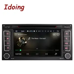 Idoing 2Din Android7.1 для VW/Volkswagen Touareg Мультимедиа Видео плеер рулевое колесо gps навигации радио Сенсорный экран 1080 P