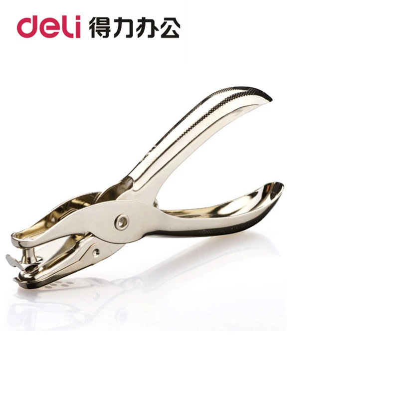 

DL 0114 hand grip Punch The puncher can make 8 pages of all metal durable Office Teaching equipment for office supplies