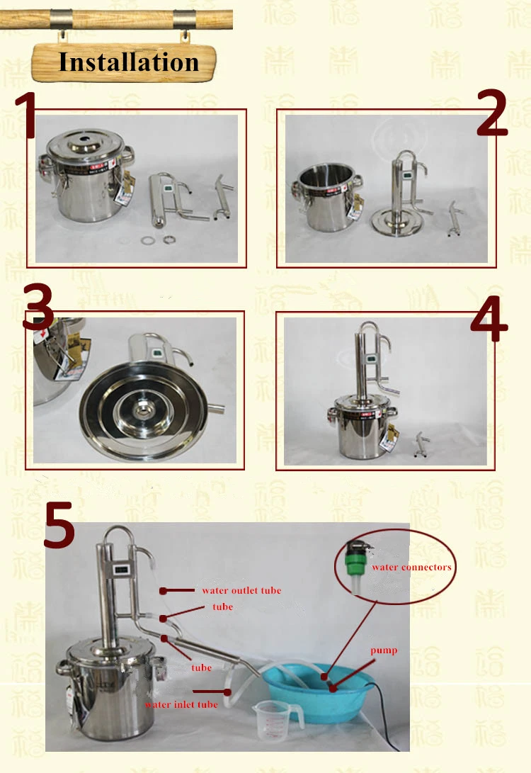 50л домашний полный комплект дистилляционная колонка с баком бар алкогольный самогон Hooch водка виски бренди дистиллятор вода сок и т. Д