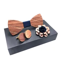 Горячая формальный коммерческий деревянный галстук-бабочка галстук Брошь мужской сплошной цвет брак галстуки-бабочки для мужчин галстук бабочка деревянный лук галстук