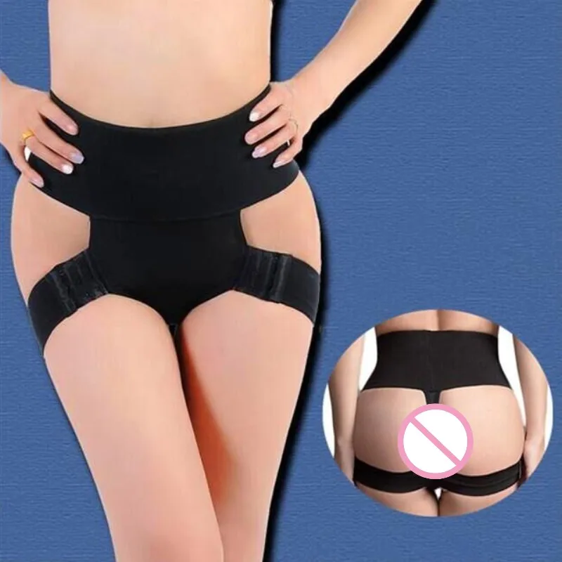 Черные специальные трусики 3XL для подтяжки ягодиц утягивающие ягодицы