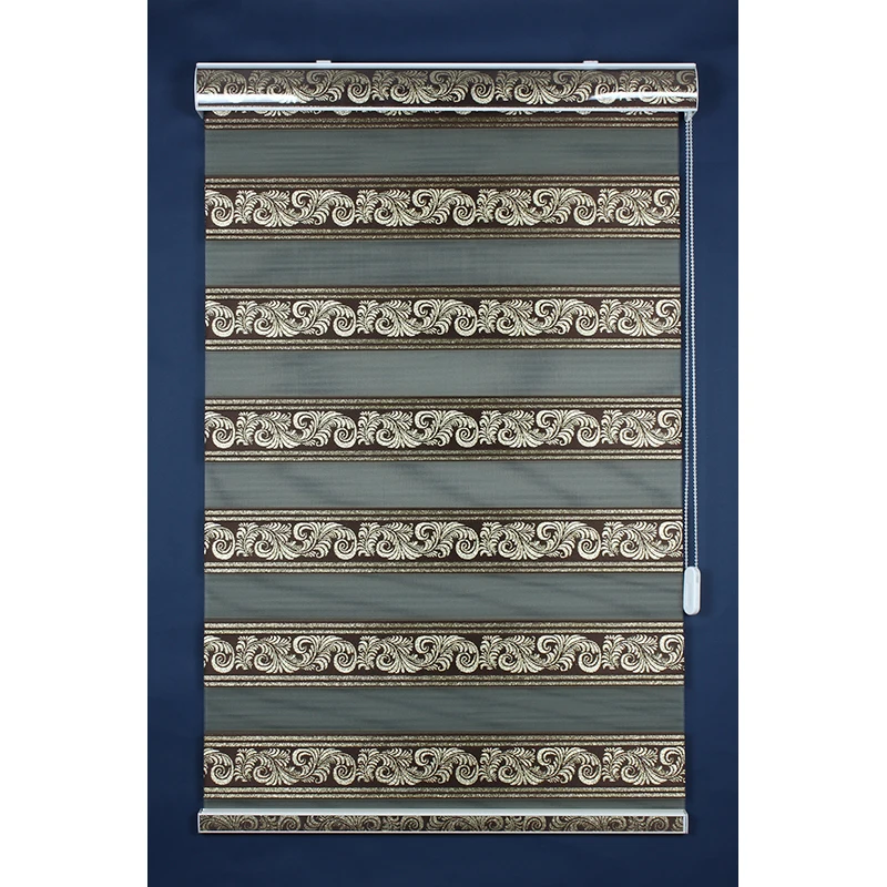 

Imported korea fabric, manual zebra roller blind with high quality durable accessories