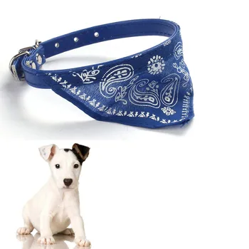 

Adjustable Pet Dog Cat Puppies Collars Neck Scarf Neckerchief Necklace Blue Triangle fits Pet decoration 30.5*0.9cm