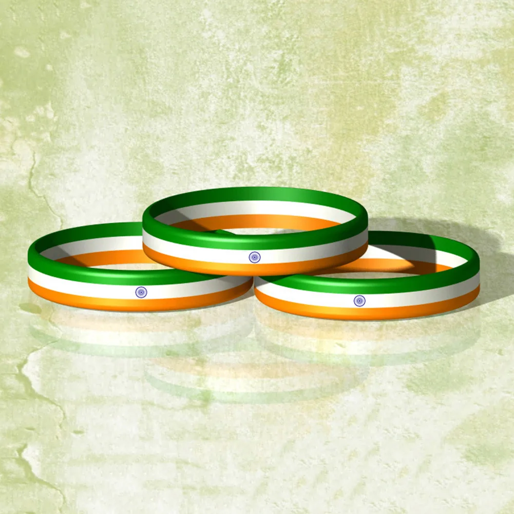 New Arrival Indian Three Colors Flag Bracelet Bangle Birthday Gift