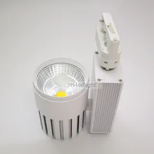 4 провода 3 фазы 20 Вт COB Точечный светильник 30 шт. светодиодный настенный светильник Bridgelux Теплый/дневной/чистый белый дисплей ювелирный магазин