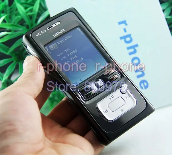 Nokia N91 8 ГБ 4 ГБ мобильный телефон разблокирован 3g Wifi Арабский Русский язык