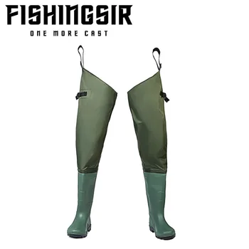 FISHINGSIR Fishing Waders for Men with Boots Breathable Hip Waders Waterproof and Breathable Fly Fishing Stocking Foot