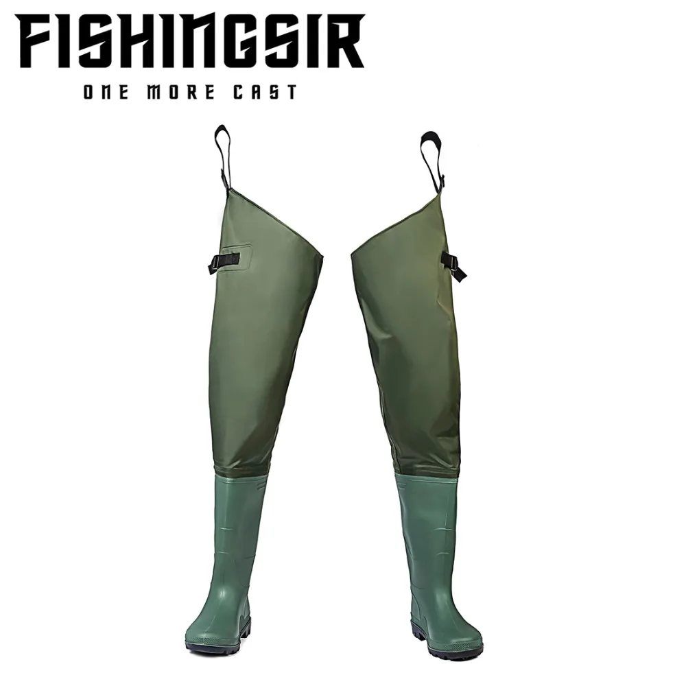 FISHINGSIR Waterproof Fly Fishing Hip Waders for Men with Boots