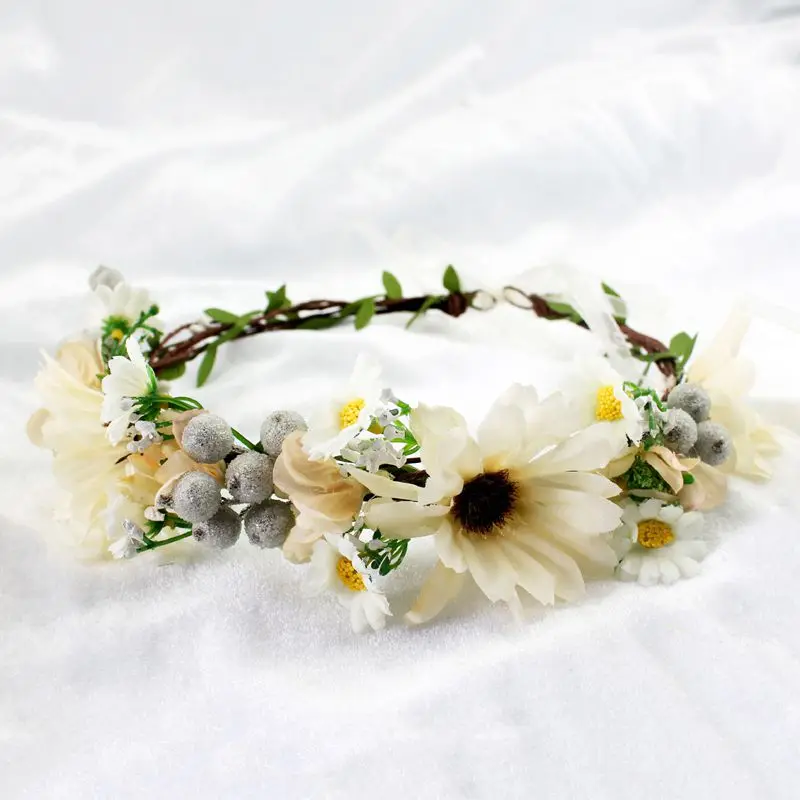 Wreath Girl Head Flower Crown Bridal Hair Accessories Artificial Flower