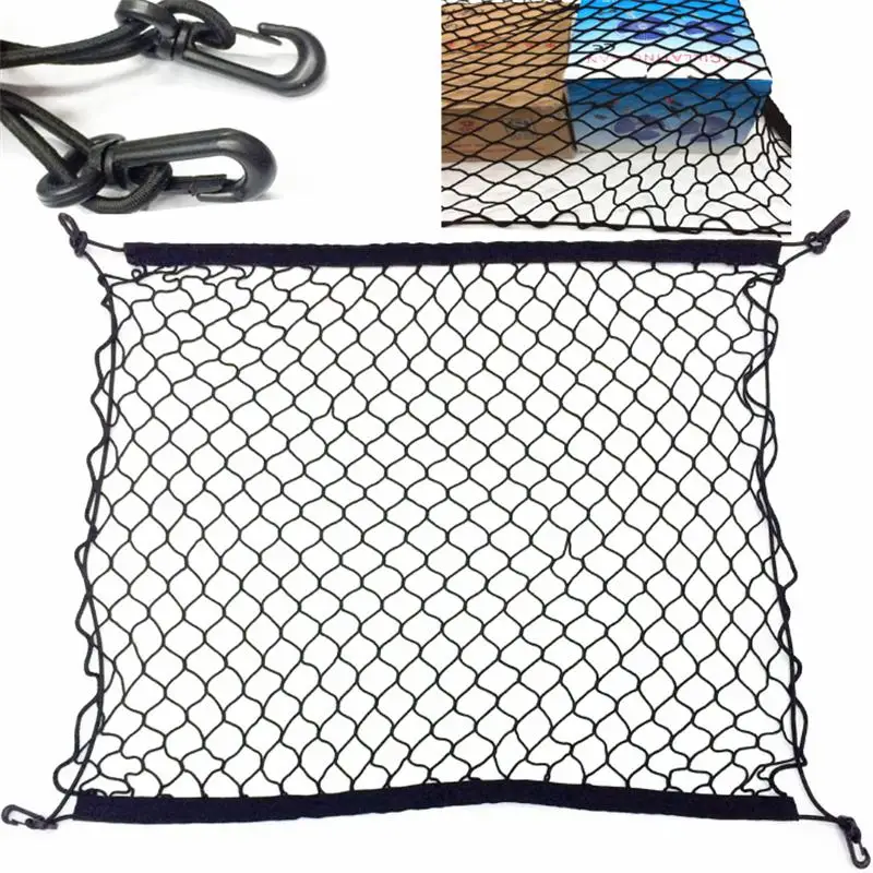 Car Trunk Storage Elastic Mesh Net 4 Hooks Fit For Opel Antara Acura RDX Mokka For Hyundai IX35 Tucson For Nissan Qashqai X-Trai