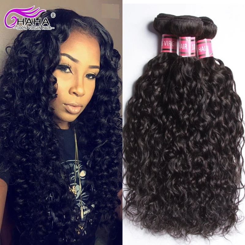 Brazilian Virgin Hair Natural Wave 3 Bundles Human Hair Styles Wet