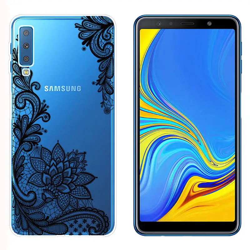 Arvin Silicone Fundas for Samsung Galaxy A7 2018 A5 A8 Plus 2018 Soft TPU Phone Cases FOR Samsung A750F Painted Case for A320 (2)