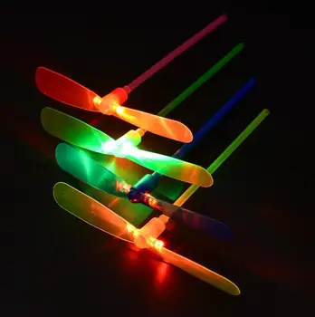 

1200pcs Free Shipping DHL LED Flash Bamboo Dragonfly Flying Arrow Helicopter Light Up Toy Baby Children Outdoor Play YH307