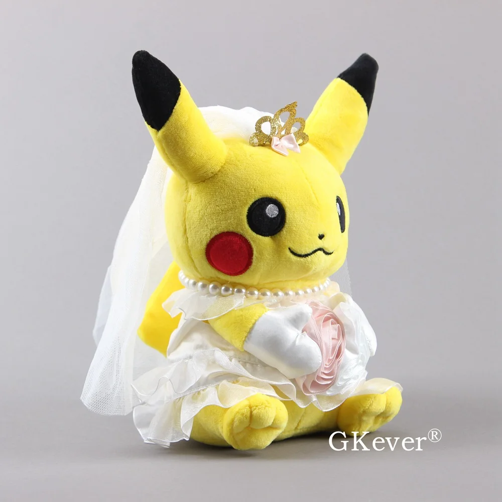 Pikacha невесты плюшевые игрушки милые Пикачу мягкие куклы свадебные украшения мягкие игрушки 24 см подарок