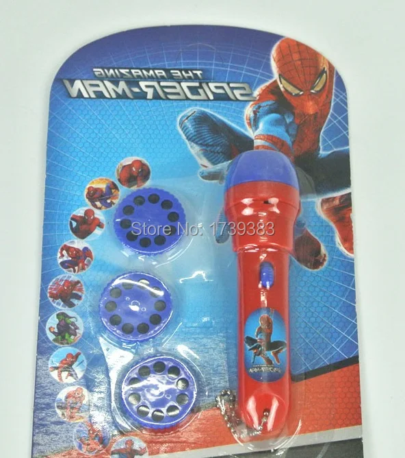 Baby sleeping story Spiderman projector flashlight 30pcs colors slides spider-man child projection light-up toy Sleep Light Baby sleeping story Spiderman projector flashlight 30pcs colors slides spider-man child projection light-up toy Sleep Light