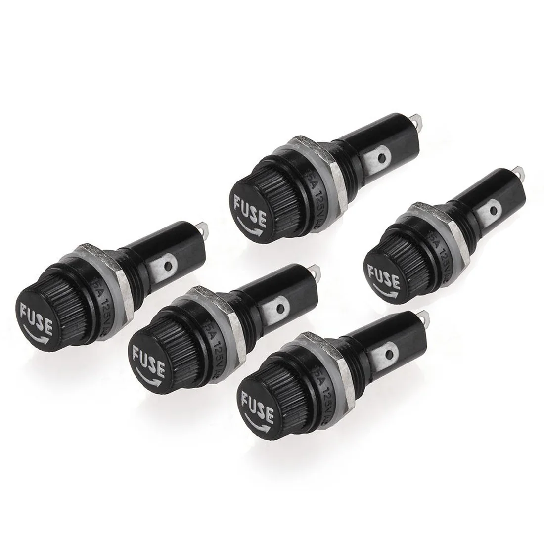 Dewtreetali free shipping new 5Pcs/set Car Automobile Screw Type Fuse Block Holder Fuseholder