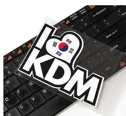 

High quality For I love KDM car Reflective sticker and decals cool modified accessories